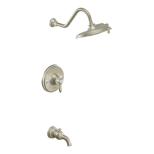 Moen WEYMOUTH® Brushed Nickel Posi-Temp tub & shower faucet