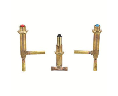 MOEN® two-handle deck mount adjustable centreset tub filler valve
