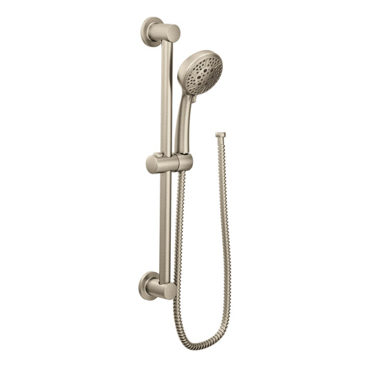 Moen Brushed Nickel 4fx handheld shower with slidebar