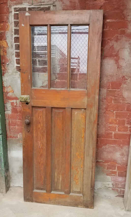 salvage 30 x 75 solid oak door