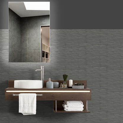 GRACE Titanium 2 x 10 glossy wall tile