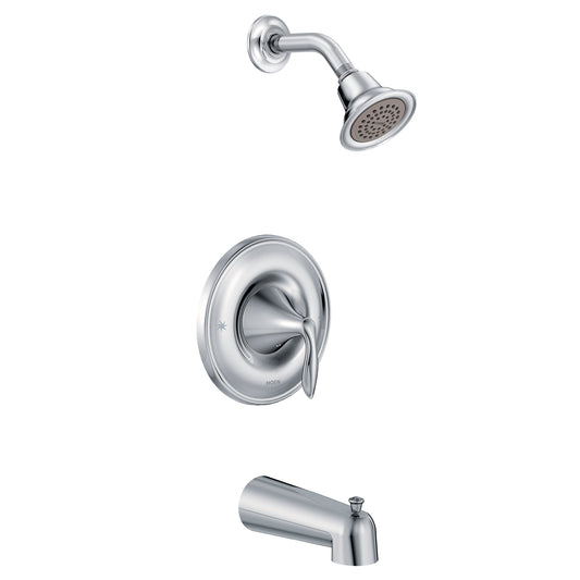 Moen T2133 | chrome Eva POSI-TEMP® tub & shower faucet