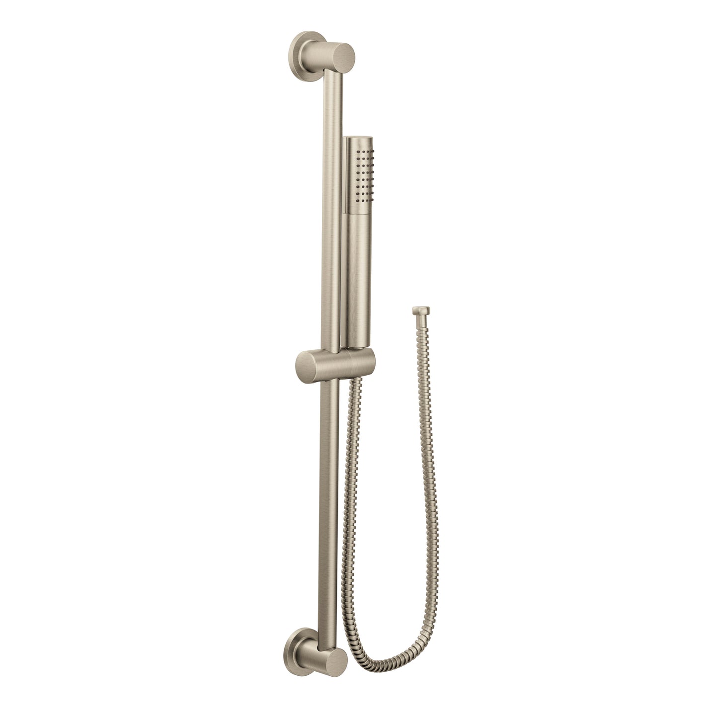 Moen Brushed Nickel handheld shower with slidebar