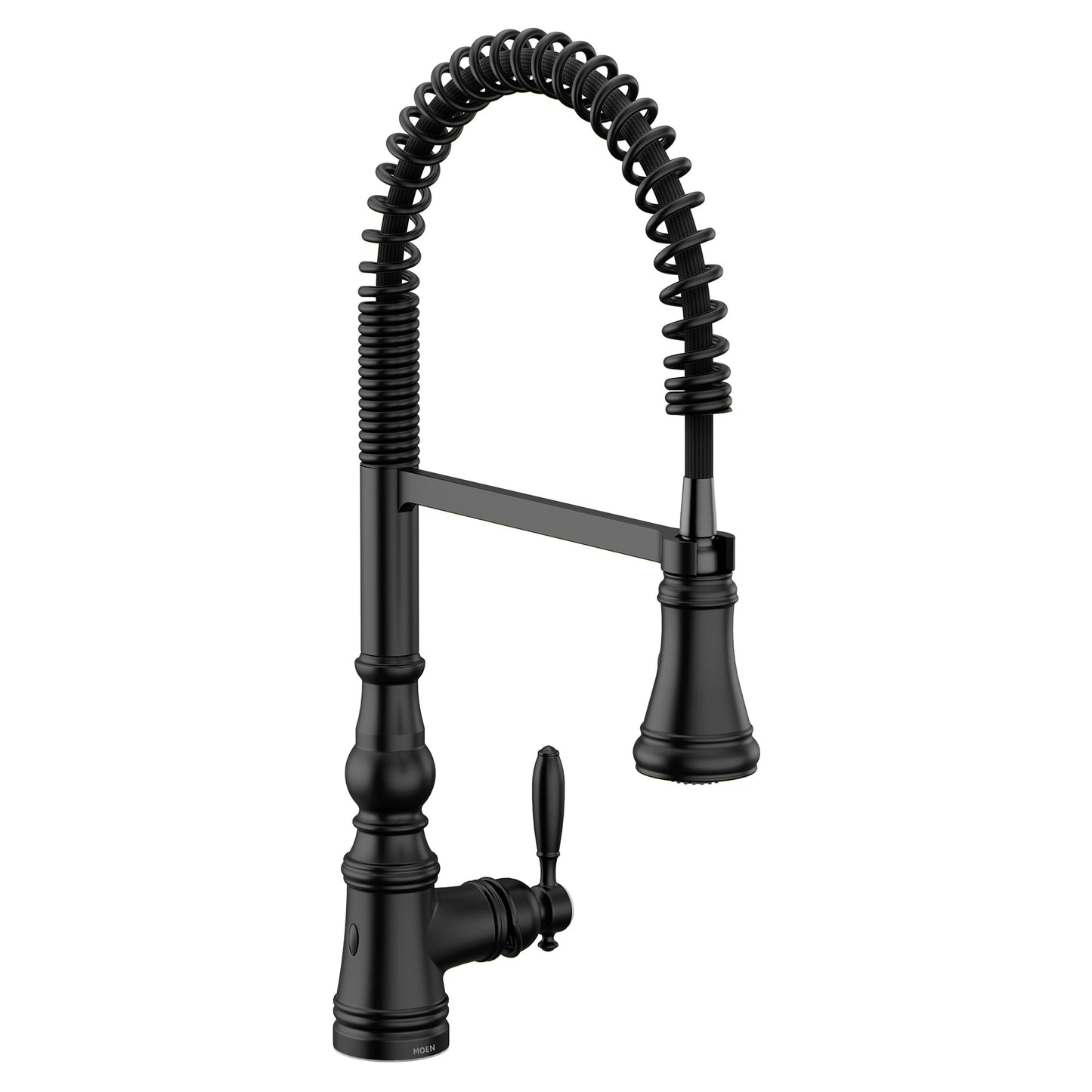 Moen WEYMOUTH Matte Black touchless spring pulldown kitchen faucet