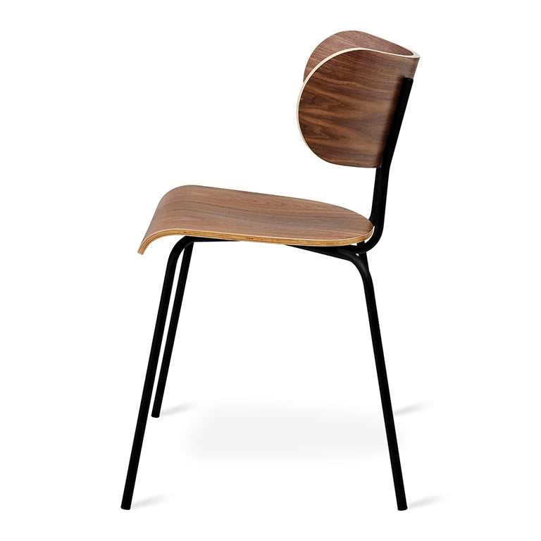 Gus* Modern BANTAM Natural Walnut dining chair