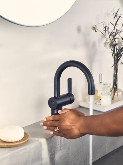 Moen CIA™ Matte Black hands-free vanity faucet