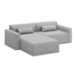 Gus* Modern MIX MODULAR Parliament Stone 3pc sectional