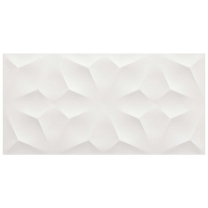 3D WALL DESIGN Diamond White 16 x 32 matte wall tile