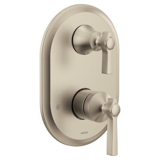 Moen UTS2411BN | brushed nickel Flara M-Core 3-Series integrated transfer valve trim