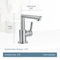 Moen ARRIS® Chrome single handle vanity faucet