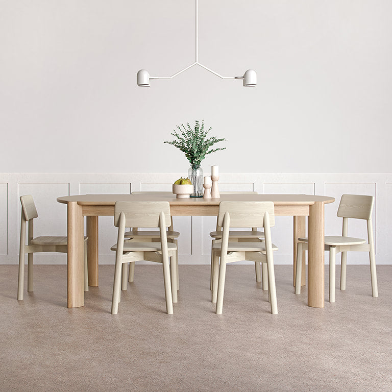 Gus* Modern BANCROFT White Oak dining table