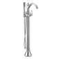 Moen WYNFORD® Chrome freestanding tub filler with hand shower