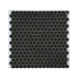 PENNY ROUND 3/4-inch Black glossy mosaic floor / wall tile