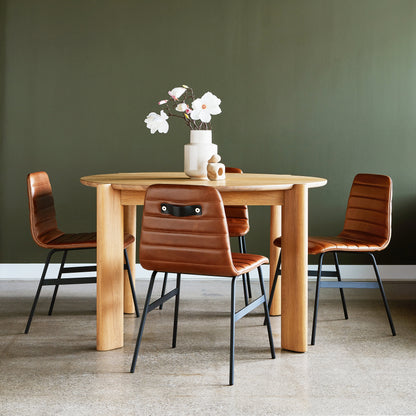 Gus* Modern BANCROFT White Oak round dining table