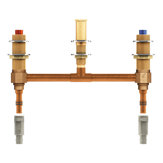 MOEN® two-handle deck mount 10-inch centreset tub filler valve (PEX)