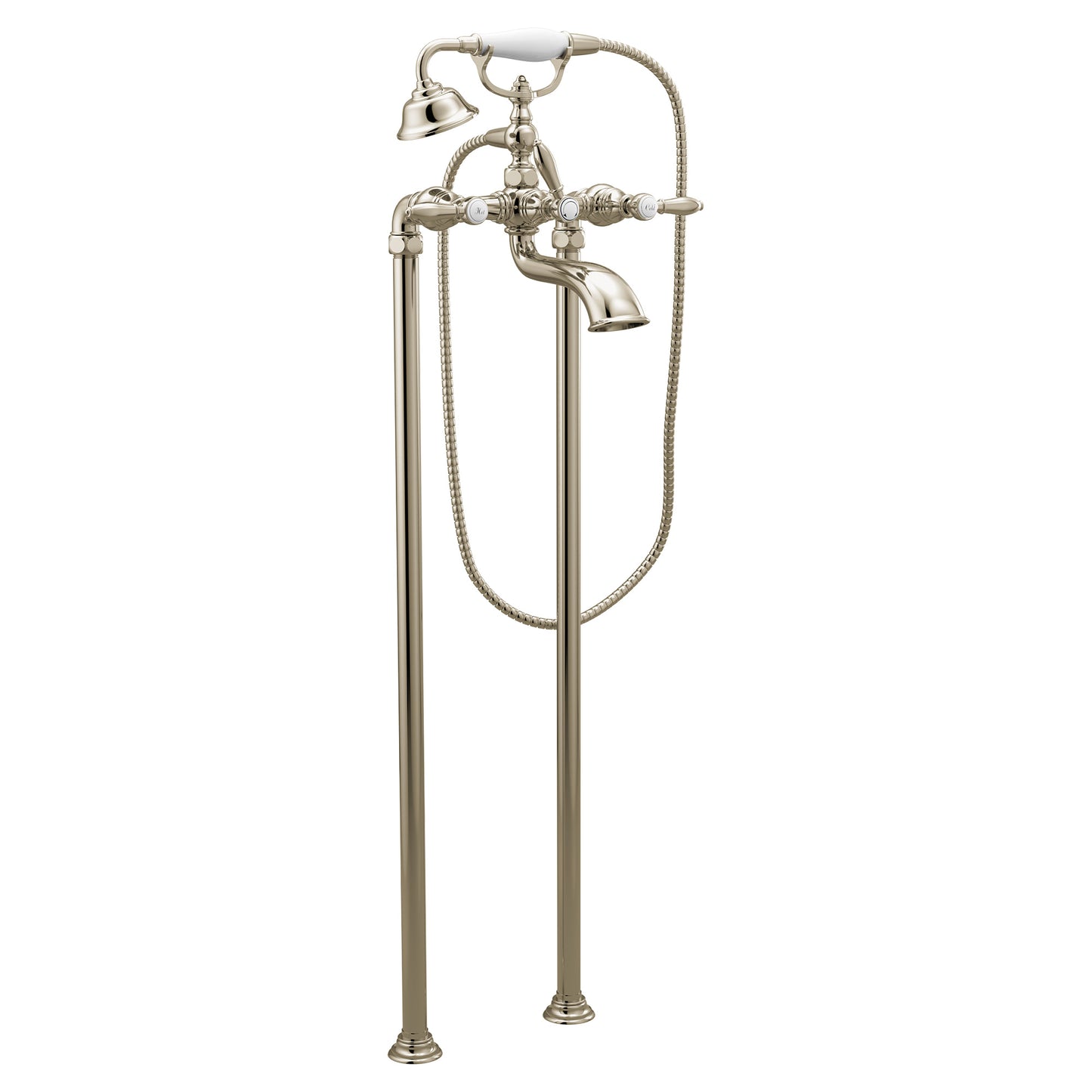 Moen WEYMOUTH® Polished Nickel wall mount or freestanding tub filler