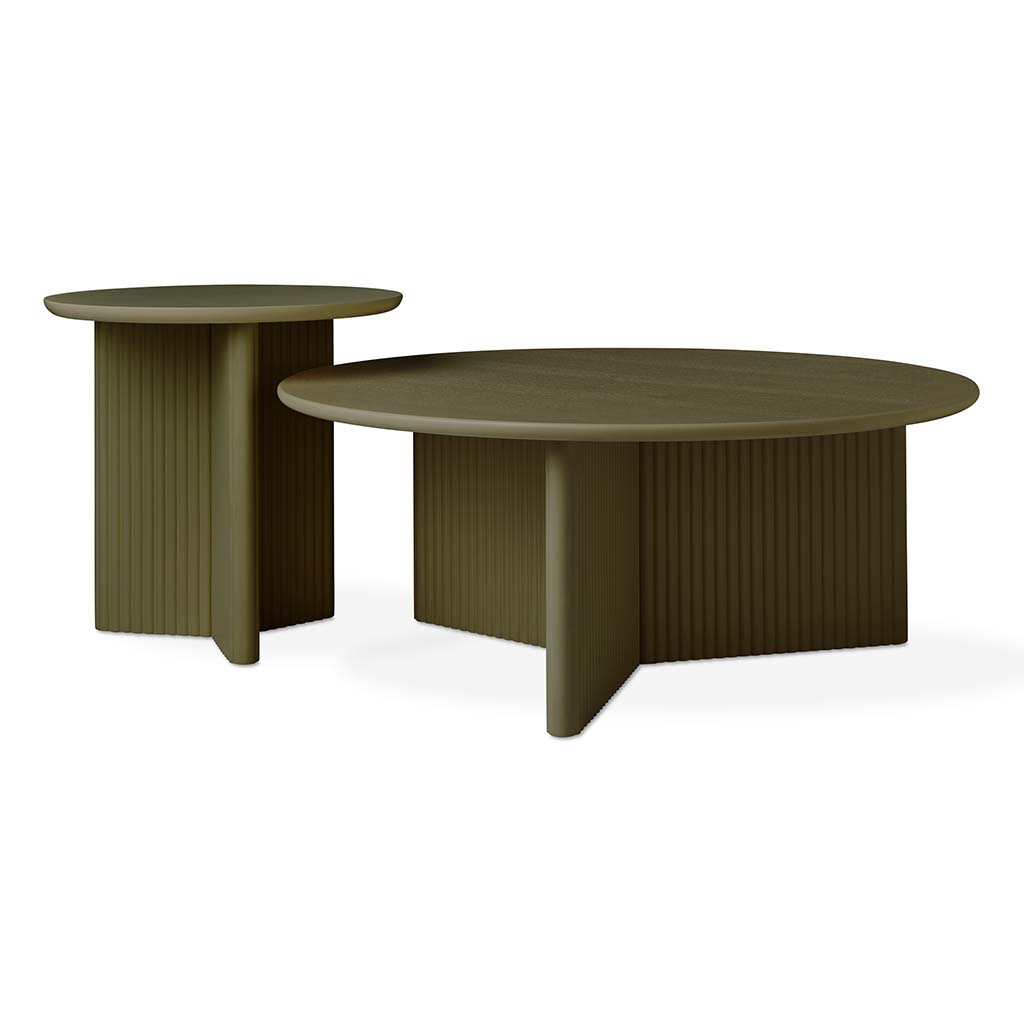 Gus* Modern ODEON olive end table