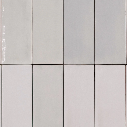 TBRICK/TINT Seashell 2 x 6.5 zellige style glossy ceramic wall tile