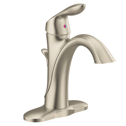 Moen EVA Brushed Nickel single handle vanity faucet