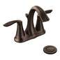 Moen EVA Oil Rubbed Bronze two handle vanity faucet