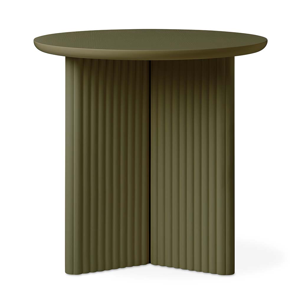 Gus* Modern ODEON olive end table