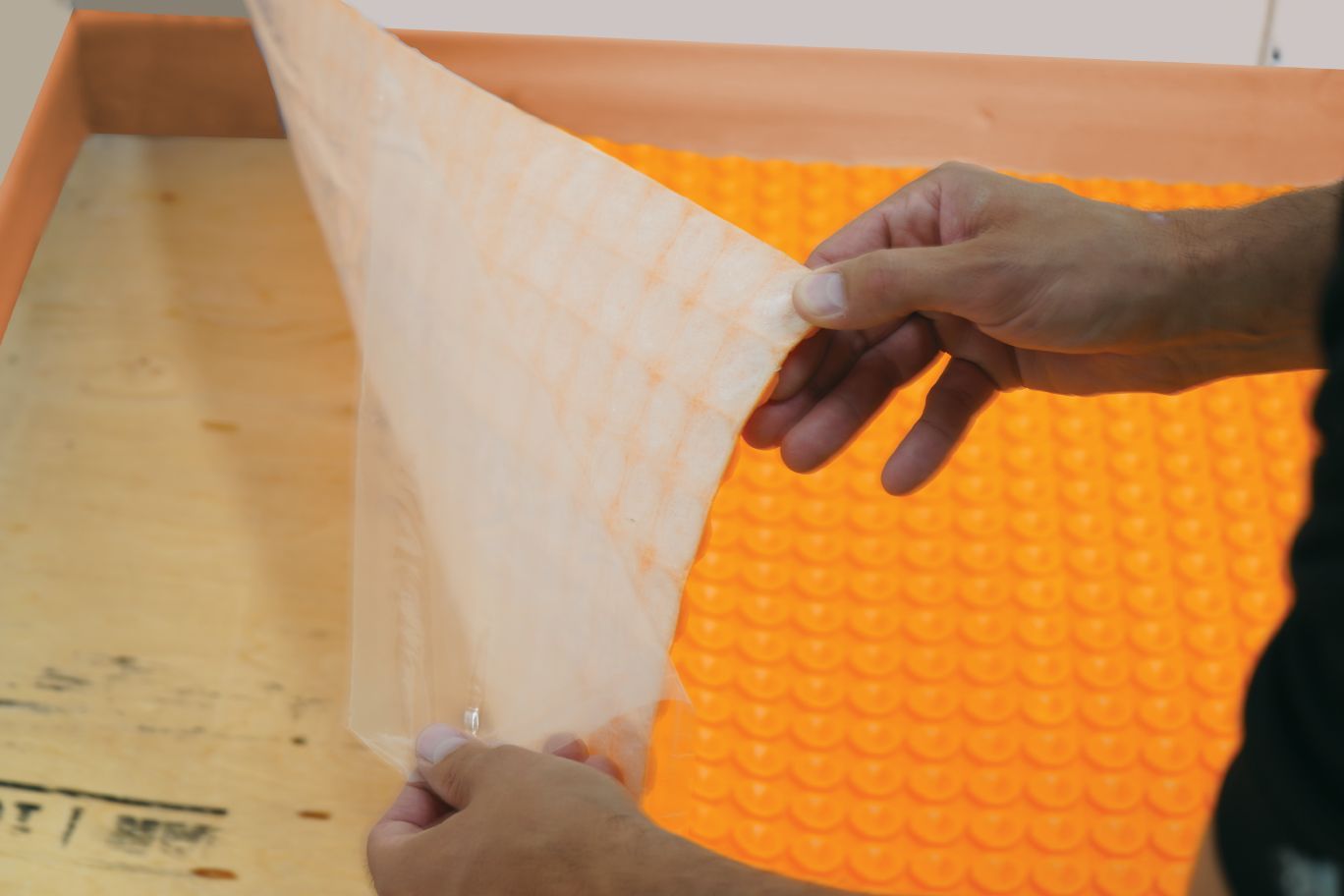 Schluter® DITRA-HEAT-PS peel & stick uncoupling membrane for heat cables - roll