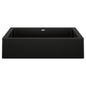 Blanco VINTERA 30 Coal Black Silgranit super single farmhouse kitchen sink