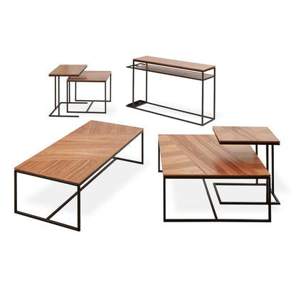 Gus* Modern TOBIAS Natural Walnut network table