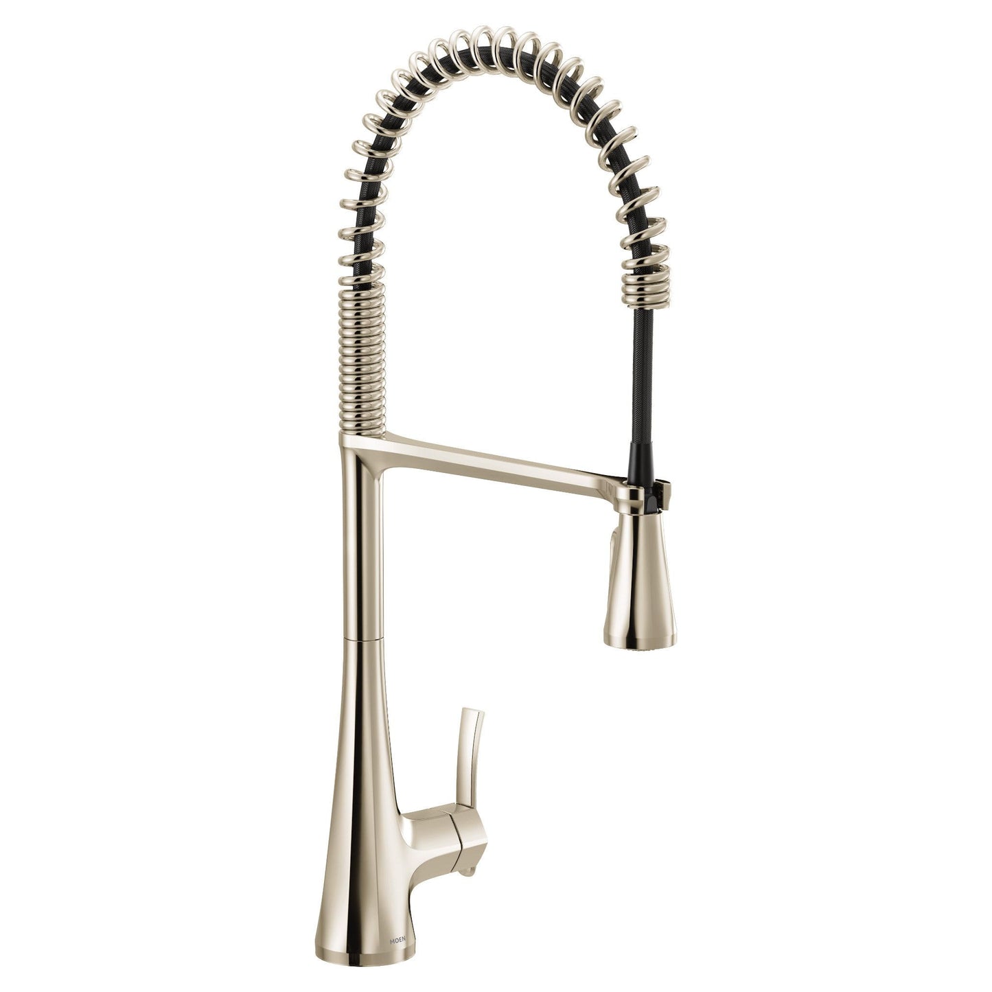 Moen S5235NL | polished nickel Sinema pulldown kitchen faucet