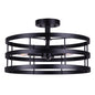 Canarm ADE Matte Black semi-flush mount light