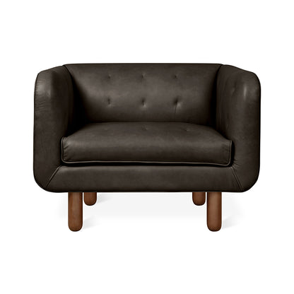 Gus* Modern BEACONSFIELD Saddle Black Leather chair