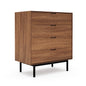 Gus* Modern MUNRO Classic Walnut four-drawer dresser