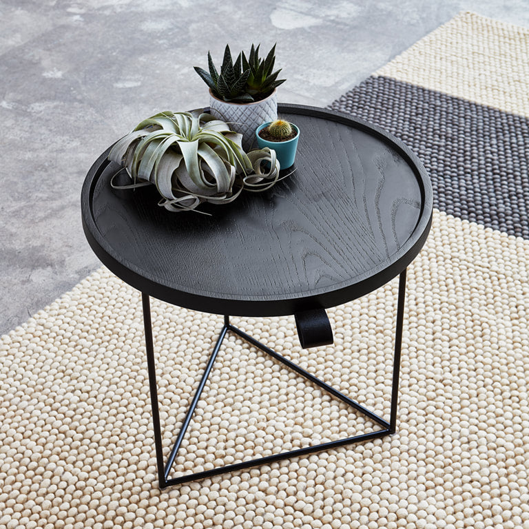 Gus* Modern PORTER Black Ash end table