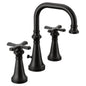 Moen COLINET Matte Black widespread vanity faucet  - X handle