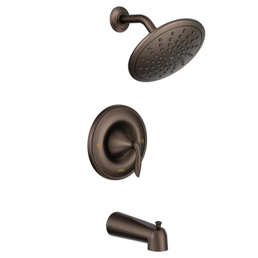 Moen EVA Oil Rubbed Bronze POSI-TEMP® tub & shower faucet - 6345