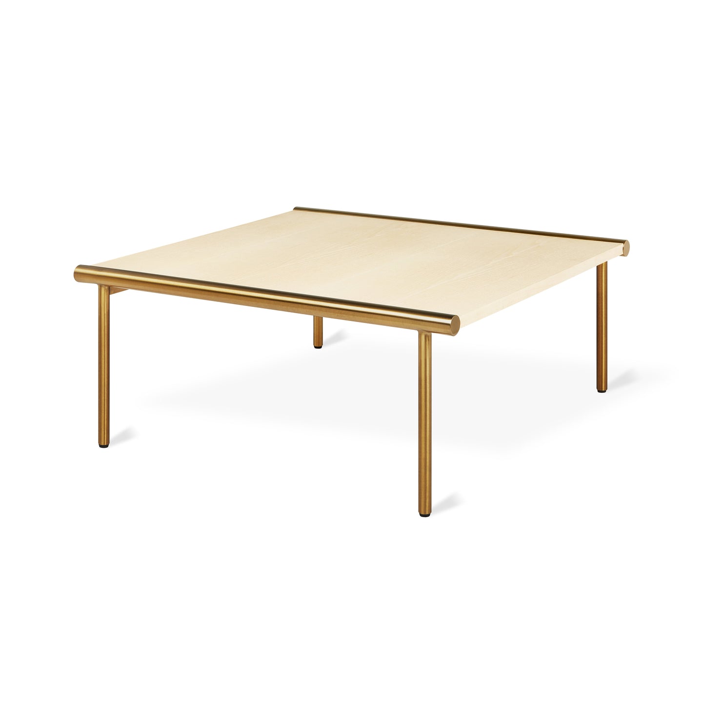 Gus* Modern MANIFOLD Blonde Ash square coffee table