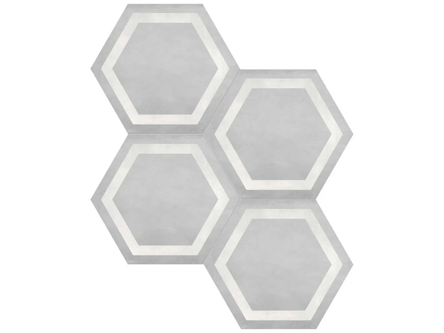 FORM Ice Frame 7 x 8 hexagon matte porcelain wall / floor tile *price upon request*