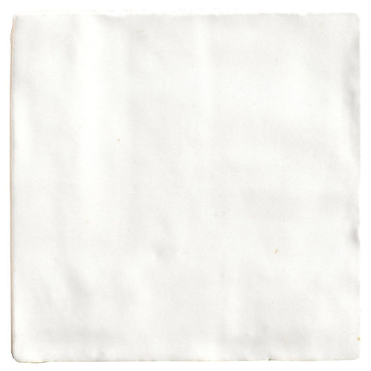 SAHN White 4 x 4 zellige style white body wall tile