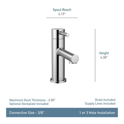 Moen ALIGN® Brushed Nickel single handle vanity faucet