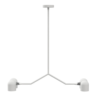 Gus* Modern TANDEM White 4-Head pendant light