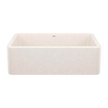 Blanco IKON 33 Soft White Silgranit super single farmhouse kitchen sink