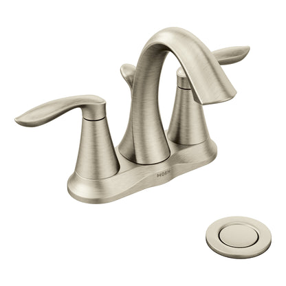 Moen EVA Brushed Nickel two handle vanity faucet