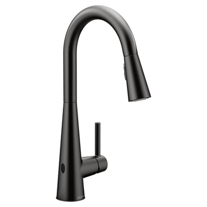 Moen SLEEK® Matte Black hands-free kitchen faucet