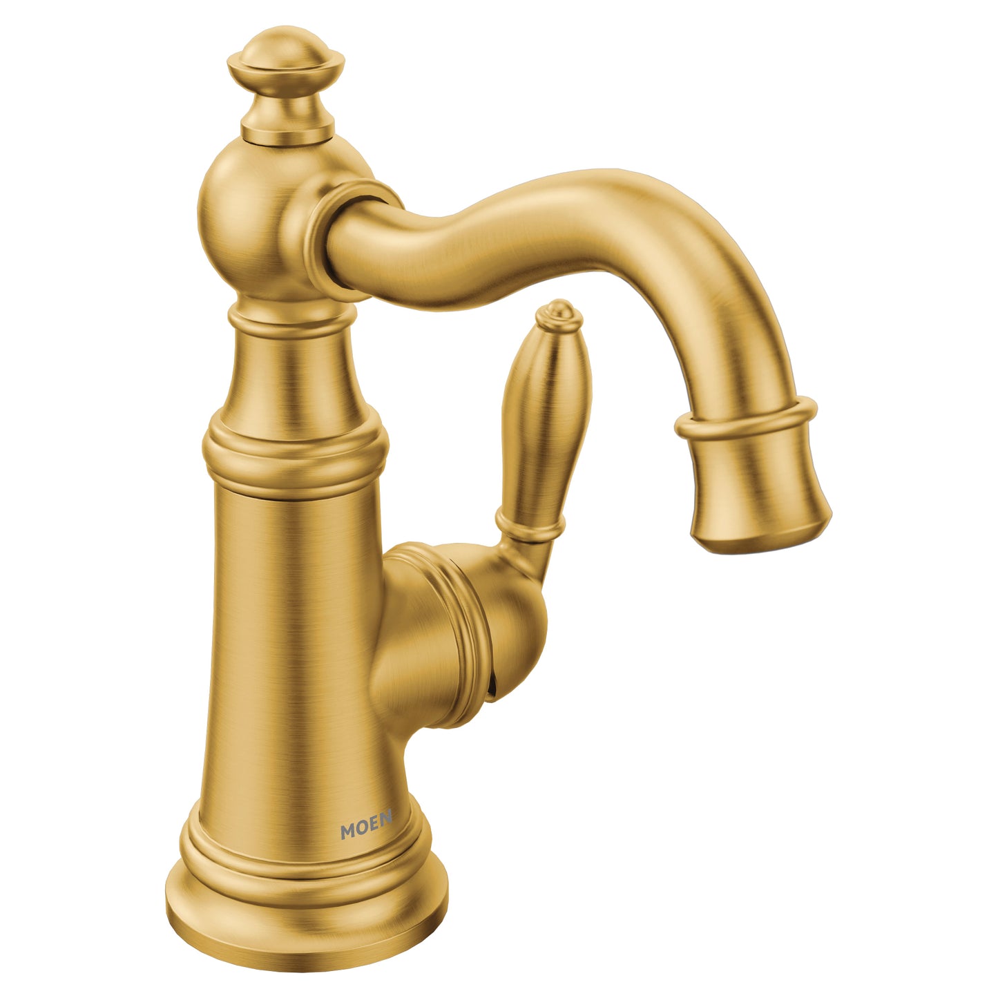 Moen WEYMOUTH® Brushed Gold single handle vanity faucet