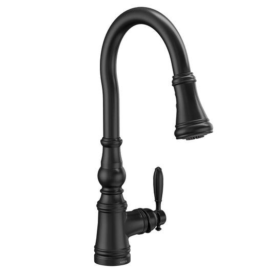 Moen WEYMOUTH® Matte Black pulldown kitchen faucet