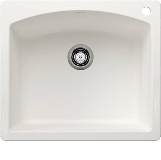 Blanco DIAMOND 1 White Silgranit single bowl kitchen sink