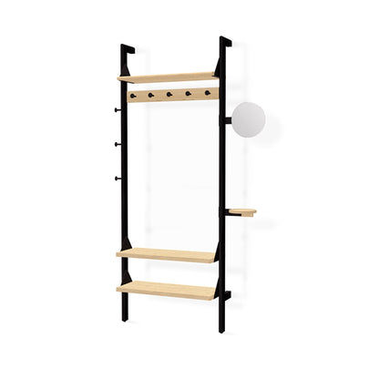 Gus* Modern BRANCH-1 Black & Blonde Ash entryway unit