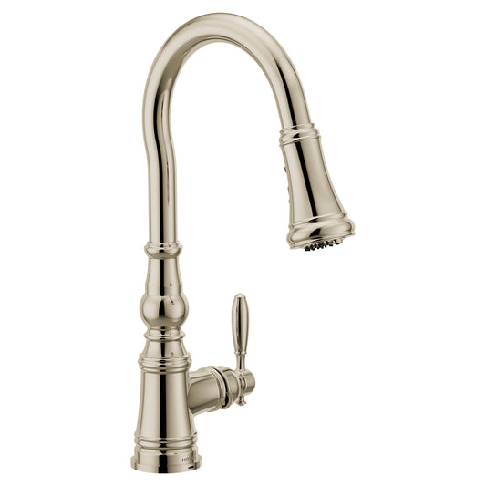 Moen WEYMOUTH Polished Nickel water filtration kitchen faucet