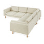 Gus* Modern AUGUSTA Funfetti Linen bi-sectional sofa