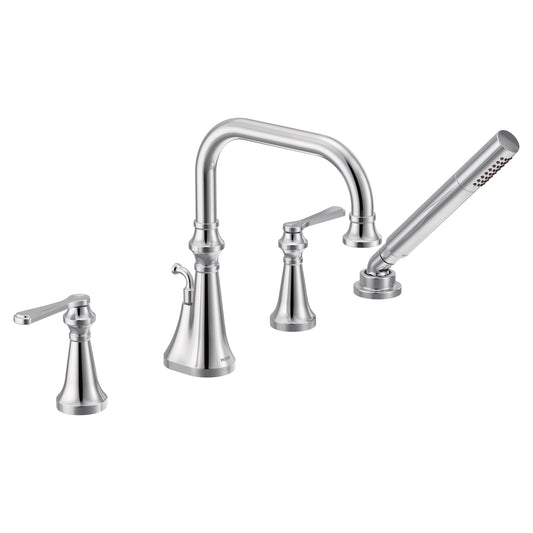 Moen COLINET™ Chrome deck mount tub filler with hand shower